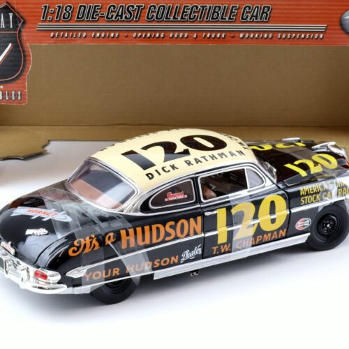 1:18 Highway61 Hudson Hornet Race Car Origins of Speed #120 black/ white