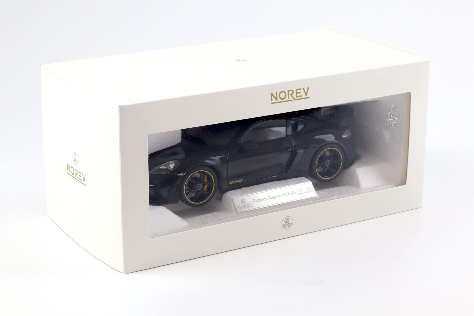 1:18 Norev Porsche Cayman GT4 RS Weissach Package 2023 black - Limited 300 pcs.