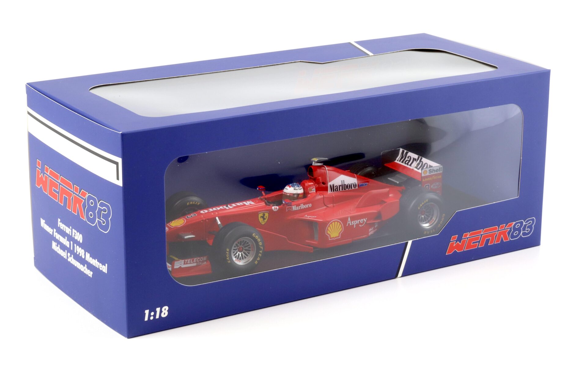 1:18 WERK83 Ferrari F300 Winner Montreal 1998 M. Schumacher #3 Formula 1