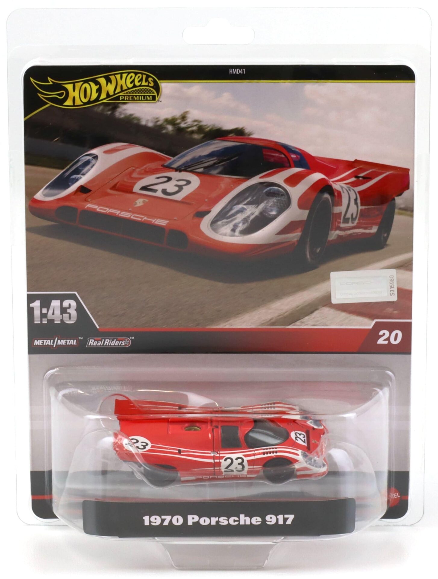 1:43 Hot Wheels Premium 2025 Real Riders HWG48 Porsche 917K Winner Le Mans 1970