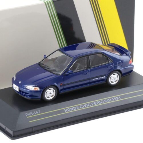 1:43 First43 Honda Civic Ferio SiR 1991 Herverd blue pearl