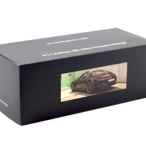 1:18 Minichamps Porsche 911 992 Targa 4 GTS negro 50 años Porsche Design WAP DEALER - Imagen 4