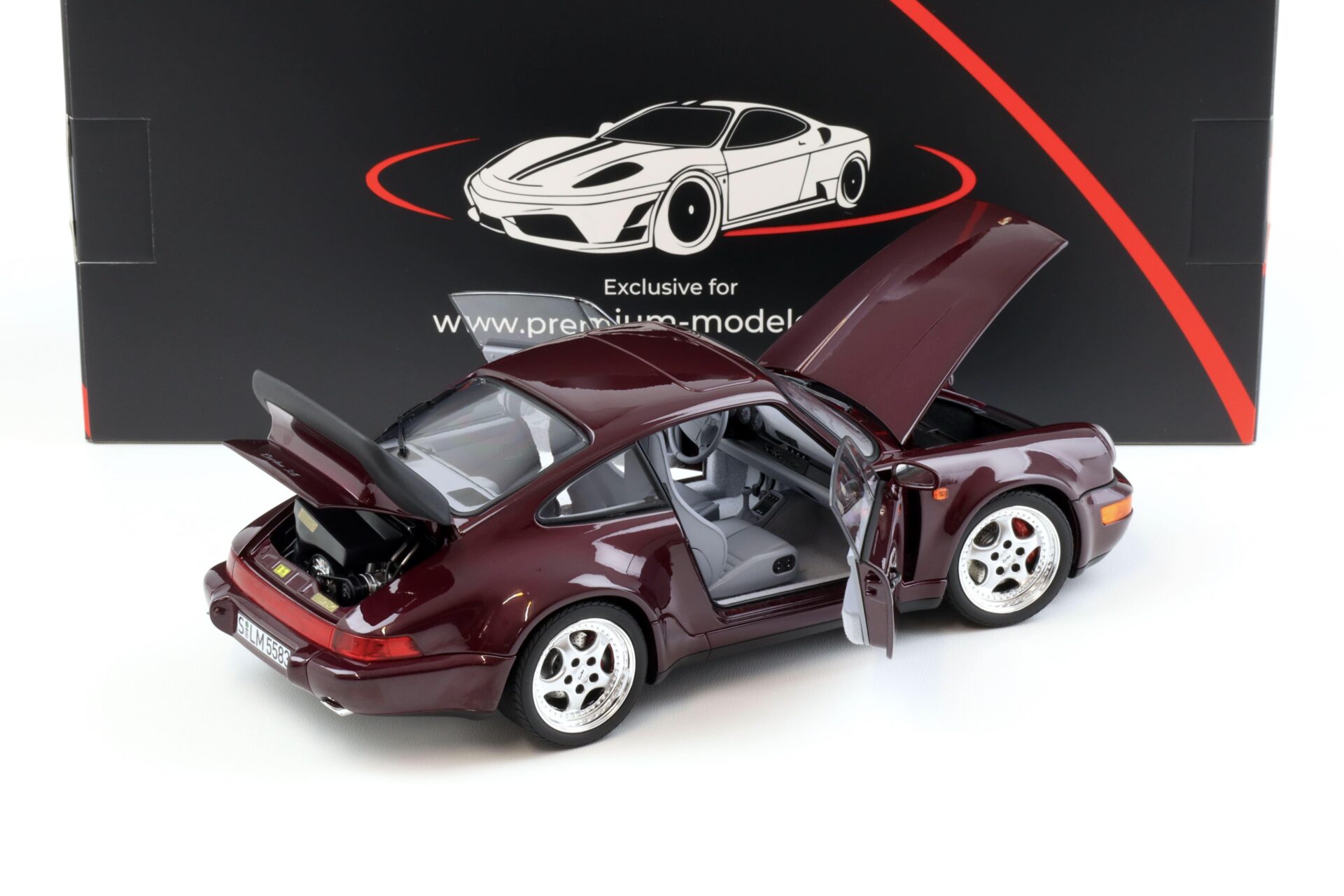 1:18 Norev Porsche 911 964 Turbo 3.6 Coupe 1993 Amethyst metallic - Limited 999 pcs.