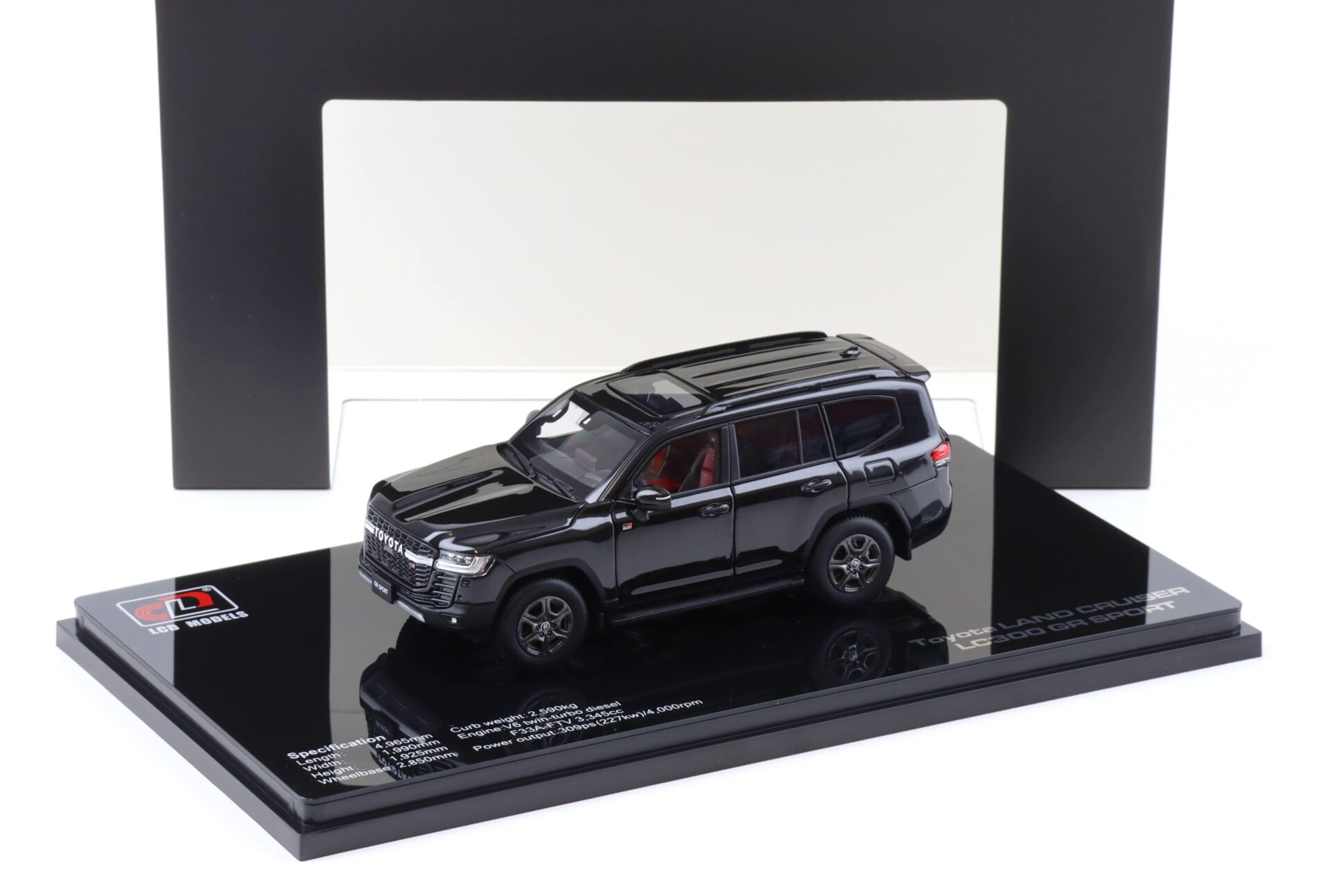 1:43 LCD Models Toyota Land Cruiser LC300 GR Sport black LCD43011-GR-BL
