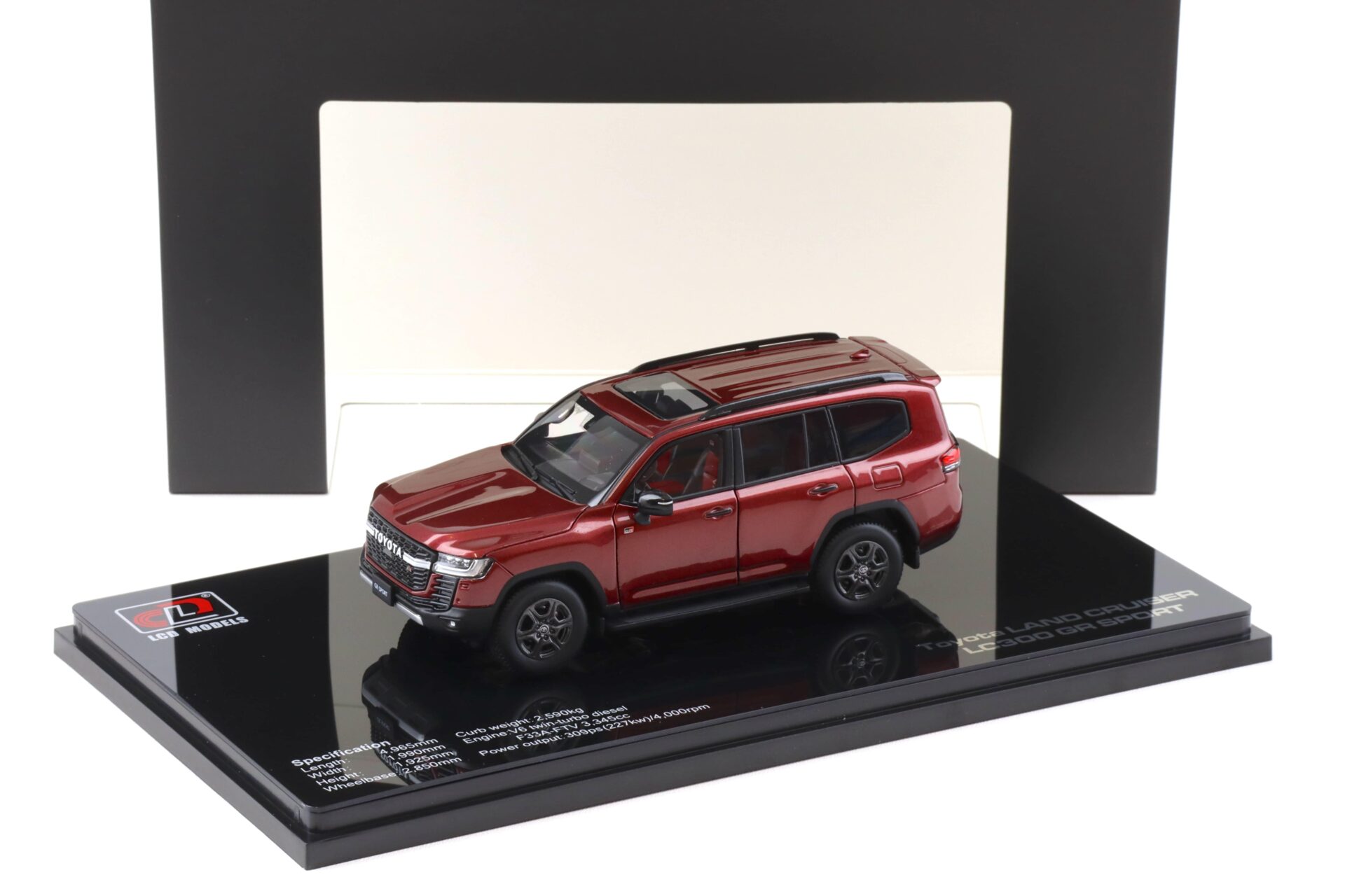 1:43 LCD Models Toyota Land Cruiser LC300 GR Sport red metallic LCD43011-GR-RE