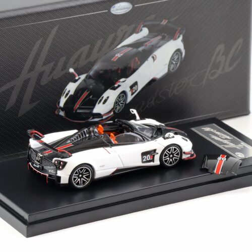1:64 LCD Models Pagani Huayra Roadster BC #20 China Toy Expo 2024 white