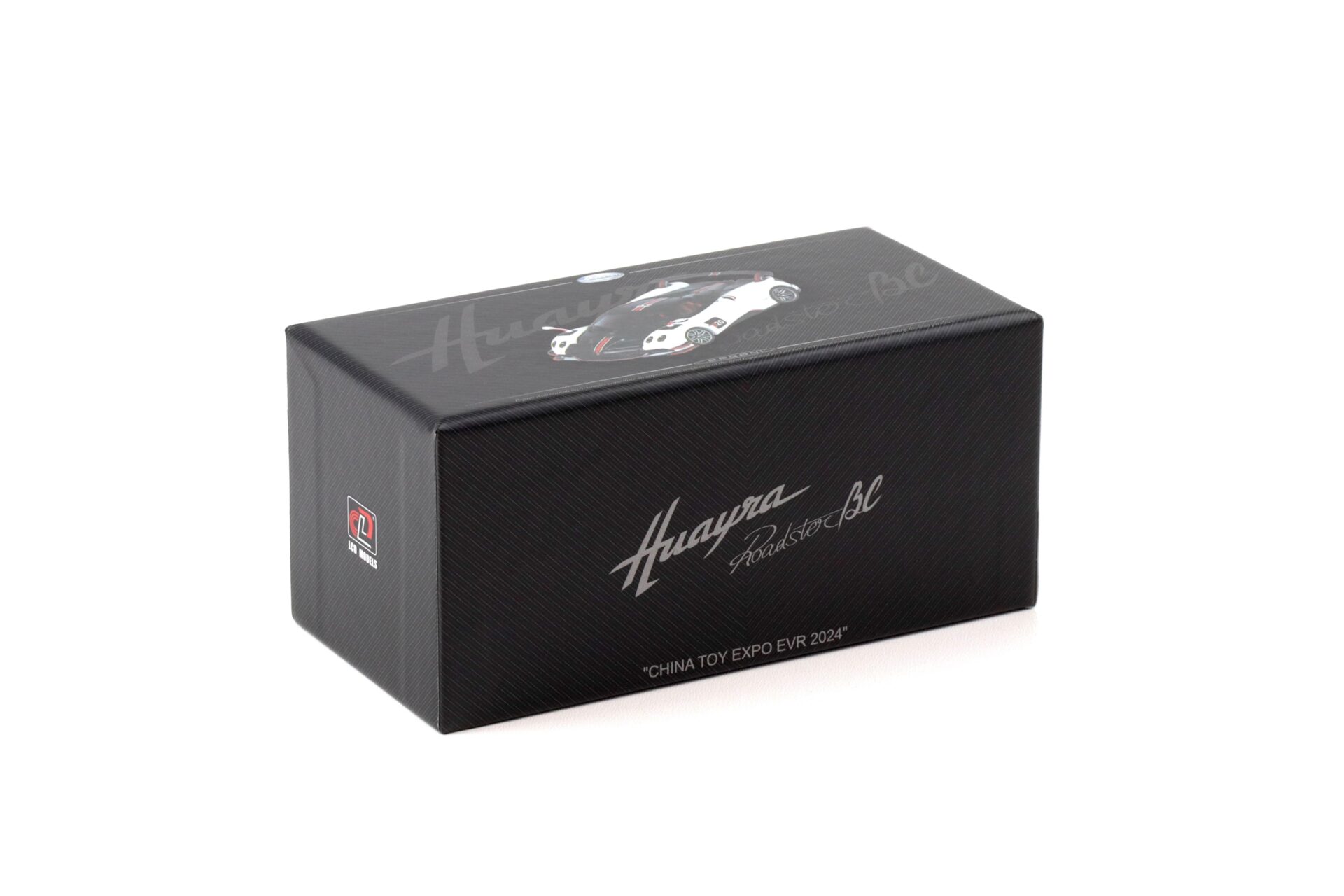 1:64 LCD Models Pagani Huayra Roadster BC #20 China Toy Expo 2024 white