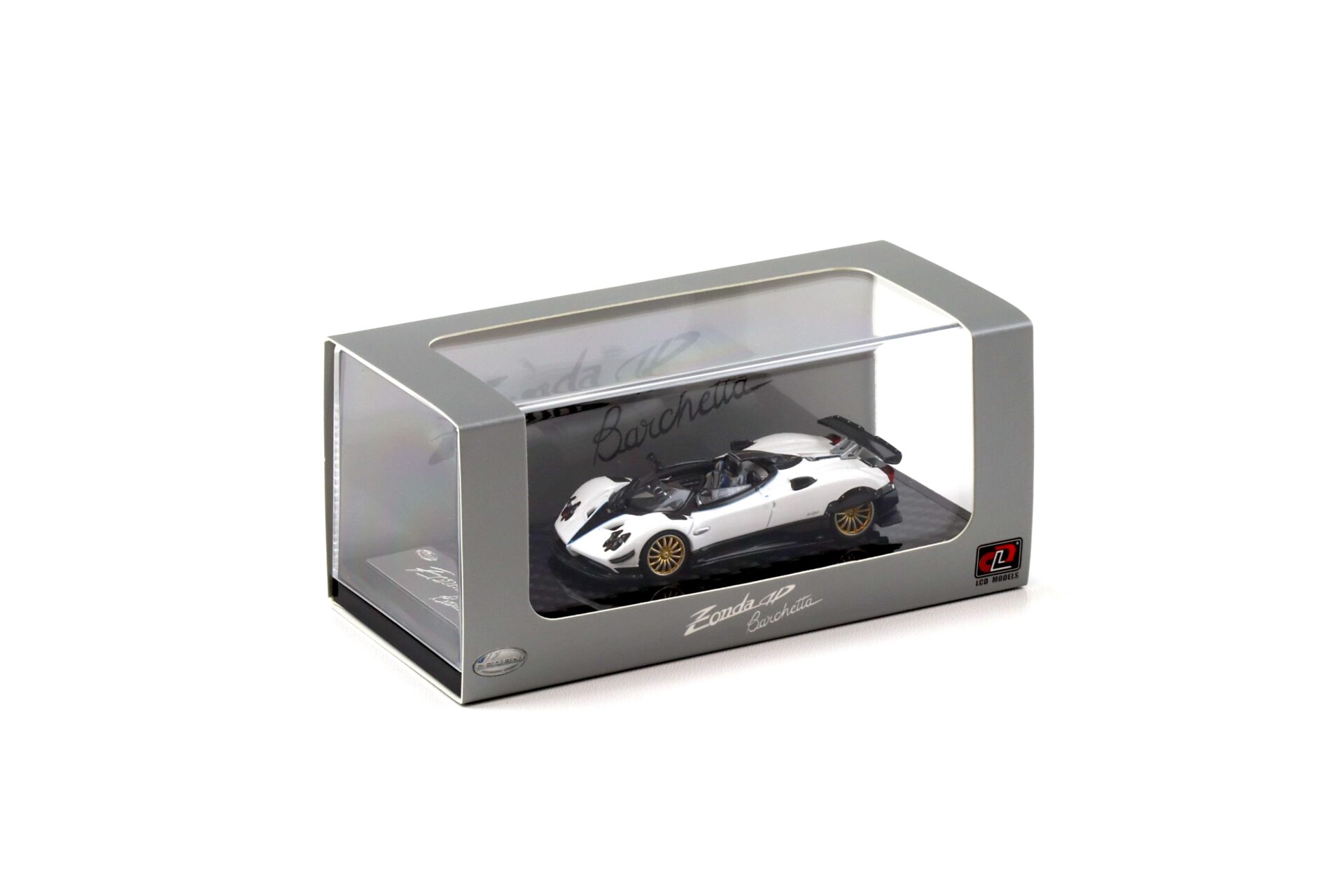 1:64 LCD Models Pagani Zonda HP Barchetta white LCD64018-WH