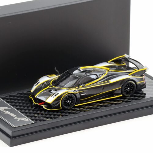 1:64 LCD Models Pagani Huayra R black Carbon/ silver LCD64028-BS
