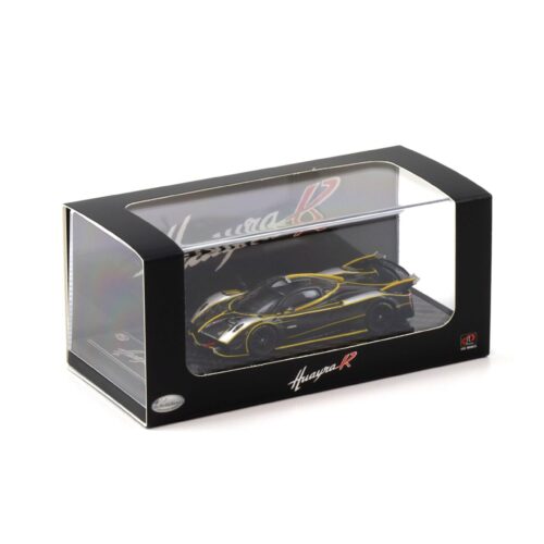1:64 LCD Models Pagani Huayra R black Carbon/ silver LCD64028-BS