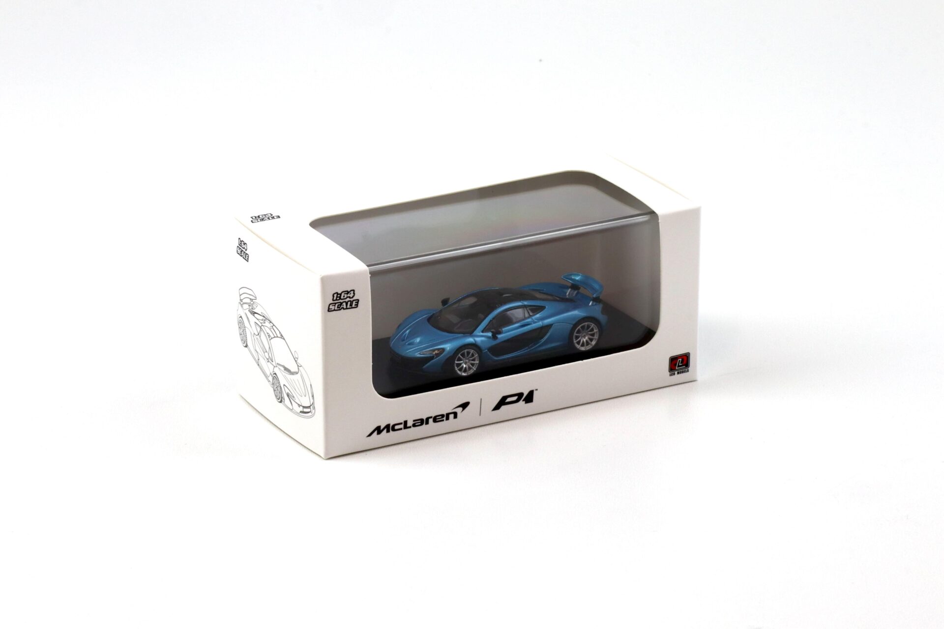 1:64 LCD Models McLaren P1 Coupe blue metallic/ Carbon LCD64023-LB