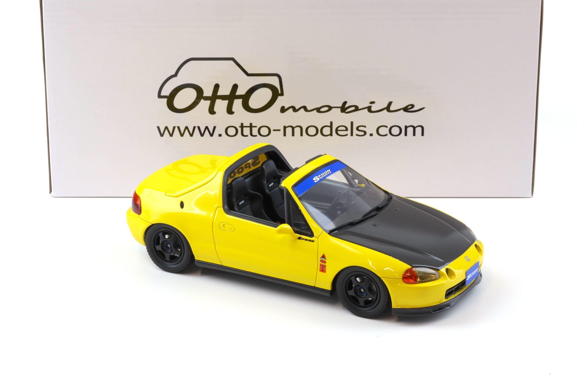 1:18 OTTO mobile OT1154 Honda Civic Del Sol SPOON Version yellow/ Carbon 1996