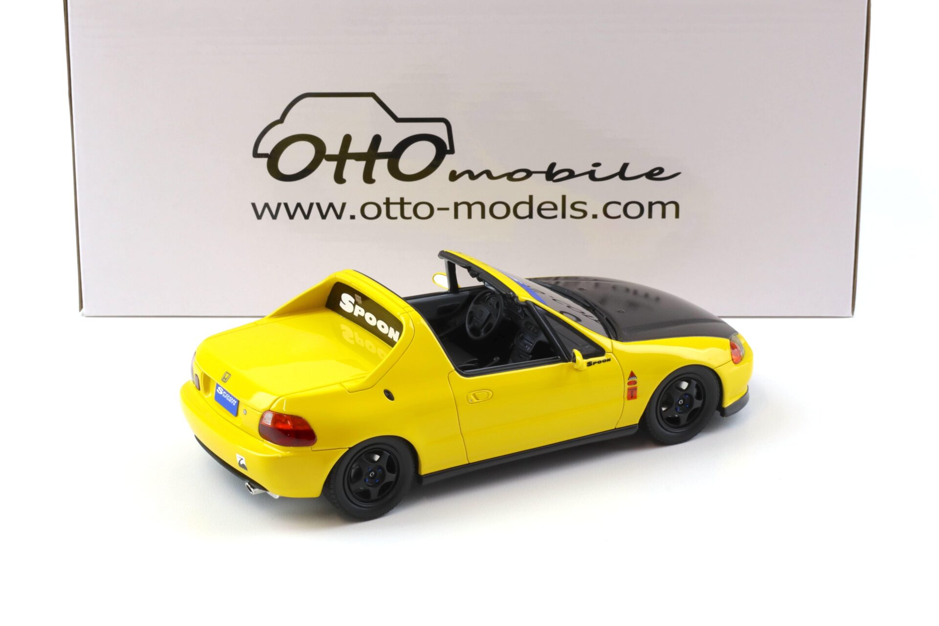 1:18 OTTO mobile OT1154 Honda Civic Del Sol SPOON Version yellow/ Carbon 1996