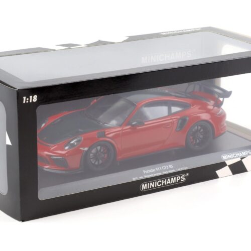 1:18 Minichamps Porsche 911 (991.2) GT3 RS Weissach Package red/ black wheel