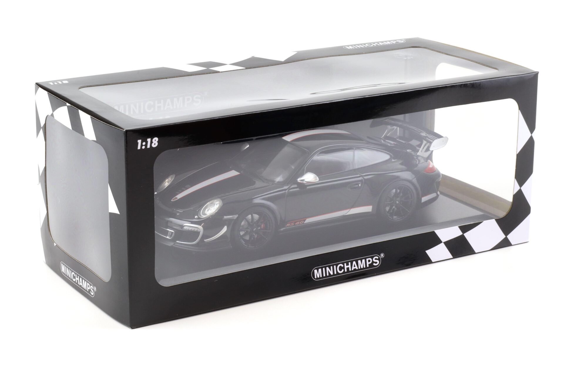 1:18 Minichamps Porsche 911 997.2 GT3 RS 4.0 Coupe 2011 black/ silver
