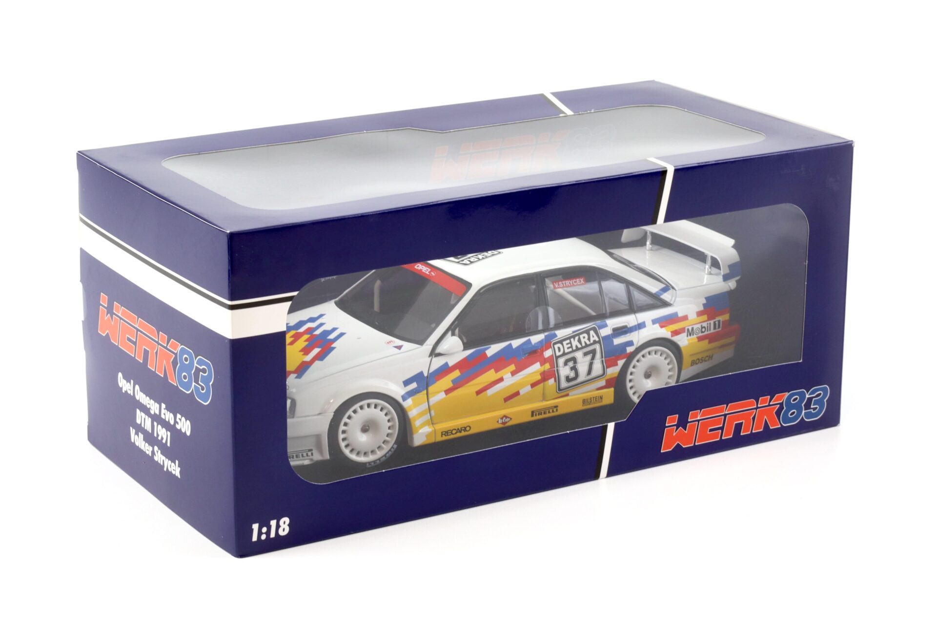 1:18 WERK83 Opel Omega EVO 500 #37 DTM 1991 Volker Strycek