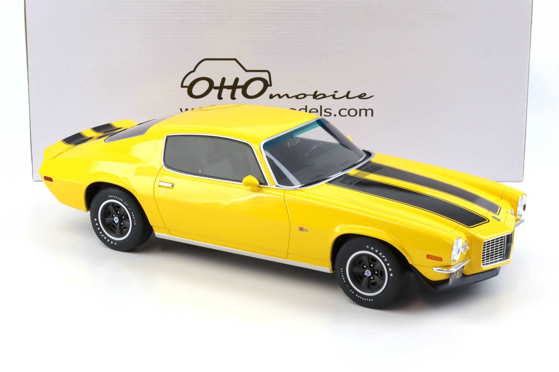 1:12 OTTO mobile G085 Chevrolet Camaro Z28 RS Daytona yellow/ black stripes 1970