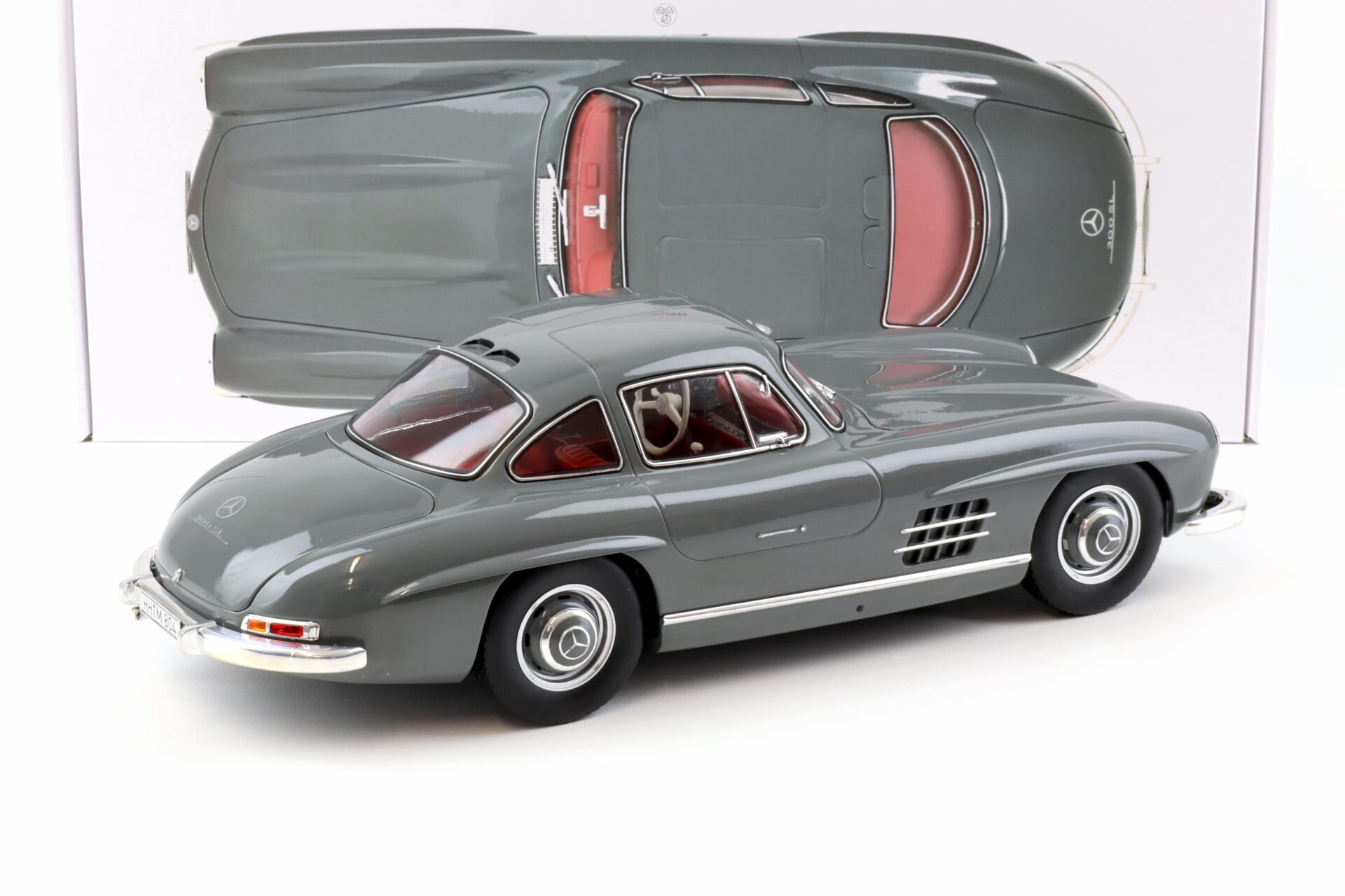 1:12 Norev Mercedes 300SL Gullwing 1954 Graphite grey/ red interior