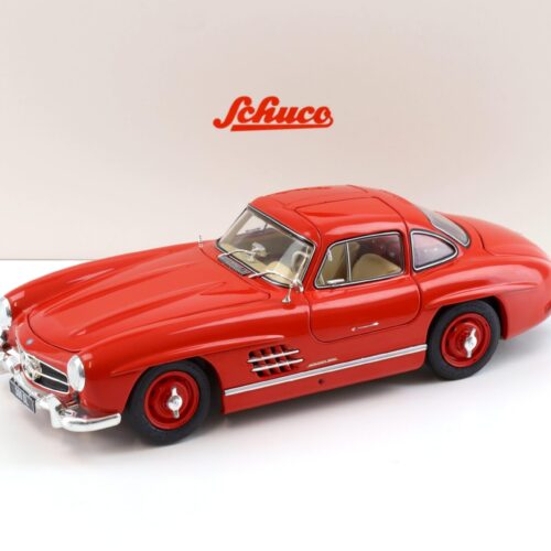1:18 Schuco Mercedes 300 SL Coupe Gullwing W198 red/ beige interior