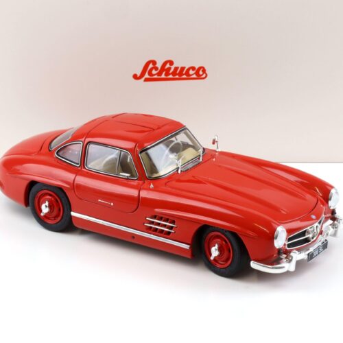 1:18 Schuco Mercedes 300 SL Coupe Gullwing W198 red/ beige interior