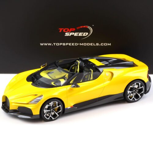 1:18 Top Speed Bugatti W16 Mistral yellow metallic TS0598