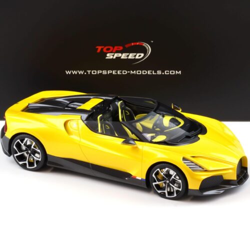 1:18 Top Speed Bugatti W16 Mistral yellow metallic TS0598