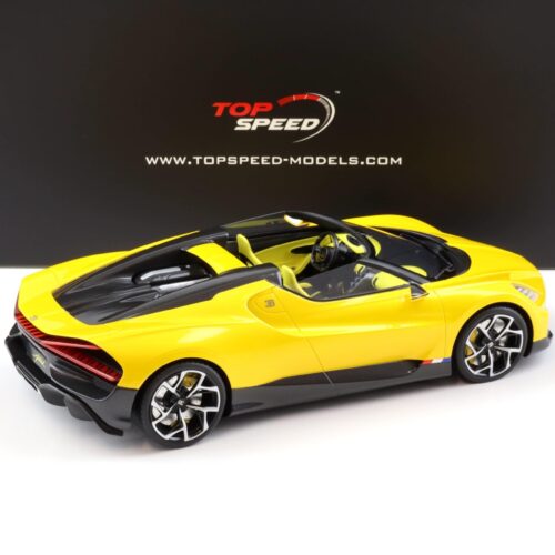 1:18 Top Speed Bugatti W16 Mistral yellow metallic TS0598