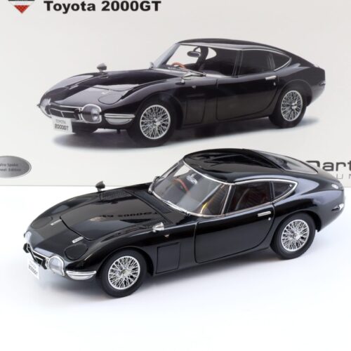 1:18 AUTOart Toyota 2000 GT Coupe black/ wire spoke wheels DIECAST 78750