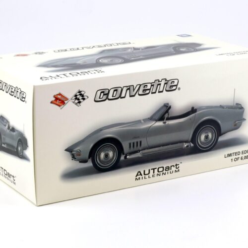 1:18 AUTOart Chevrolet Corvette Convertible 1969 Cortez silver 71162