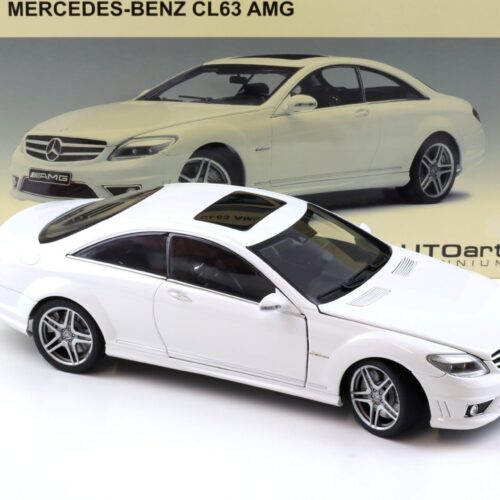 1:18 AUTOart Mercedes CL63 AMG Coupe white DIECAST 76167