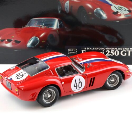 1:18 Kyosho Hi-End Ferrari 250 GTO 1963 Nürburgring 1000km #46 Noblet/ Guichet