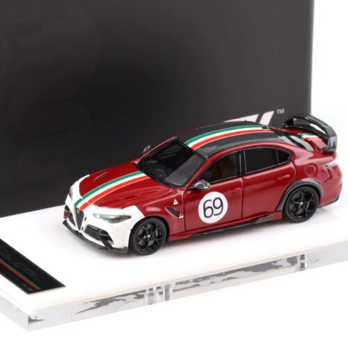 1:64 Motorhelix Alfa Romeo Giulia GTAm Rosso GTA red #69 MH64009RI
