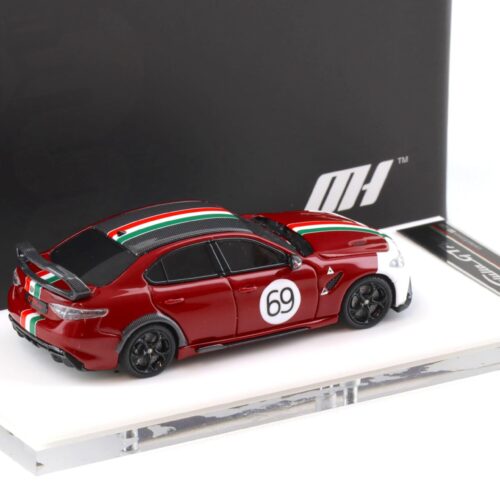 1:64 Motorhelix Alfa Romeo Giulia GTAm Rosso GTA red #69 MH64009RI
