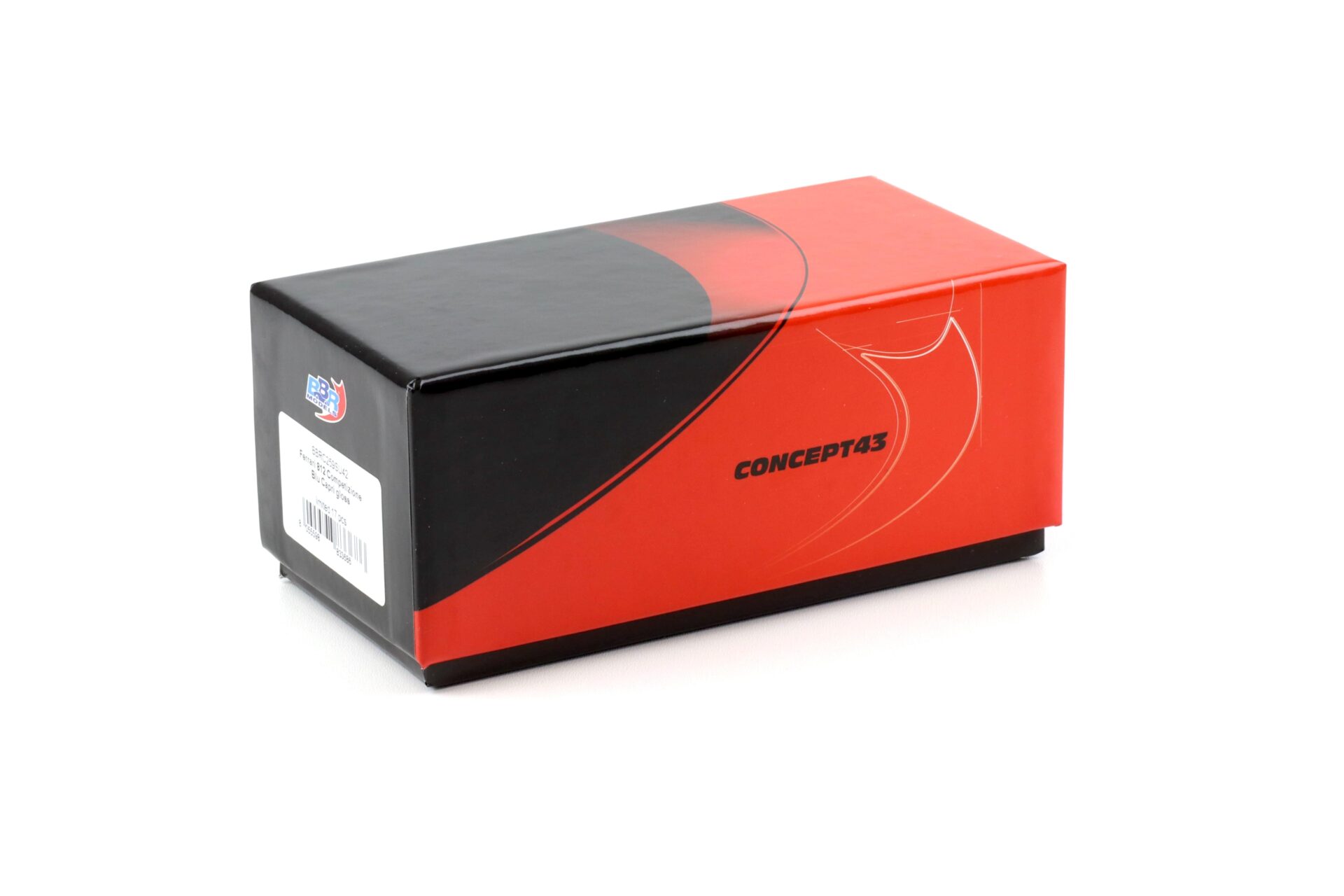 1:43 BBR Ferrari 812 Competizione Blu Capri/ Italy Flag with leather base - Limited 17 pcs.