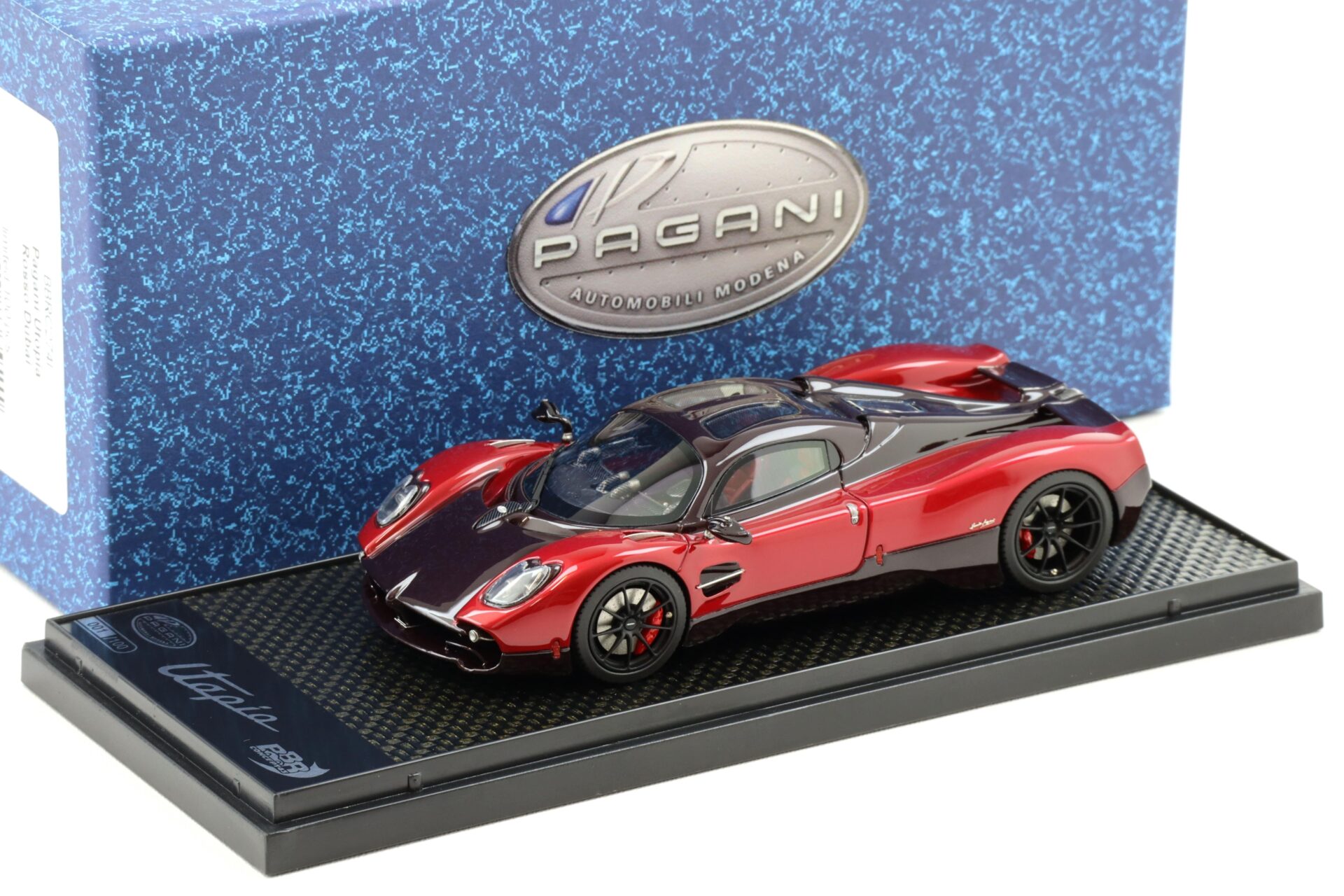1:43 BBR Pagani Utopia Rosso Dubai red - Limited 100 pcs