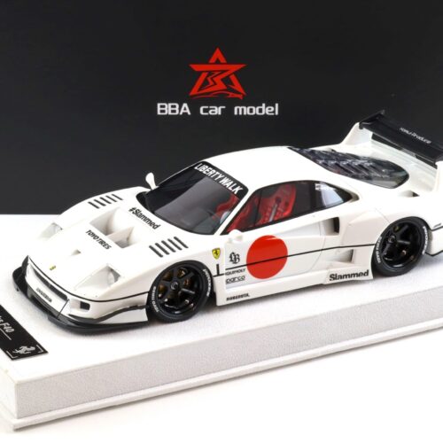 1:18 BBA Model Ferrari F40 LB Works LBWK pearl white with display - Limited 20 pcs.