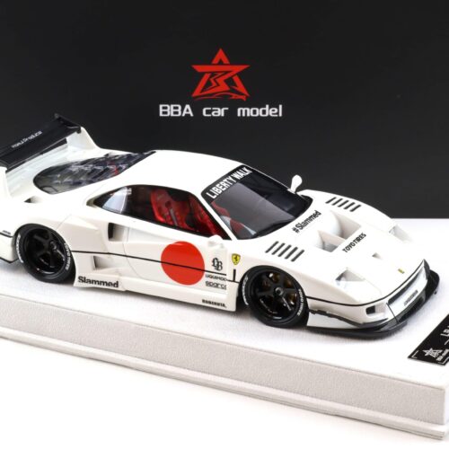 1:18 BBA Model Ferrari F40 LB Works LBWK pearl white with display - Limited 20 pcs.