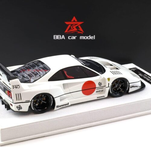 1:18 BBA Model Ferrari F40 LB Works LBWK pearl white with display - Limited 20 pcs.