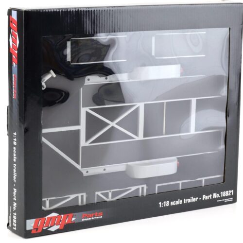 1:18 GMP Tandem Car Trailer Anhänger grey/ black Diorama Zubehör