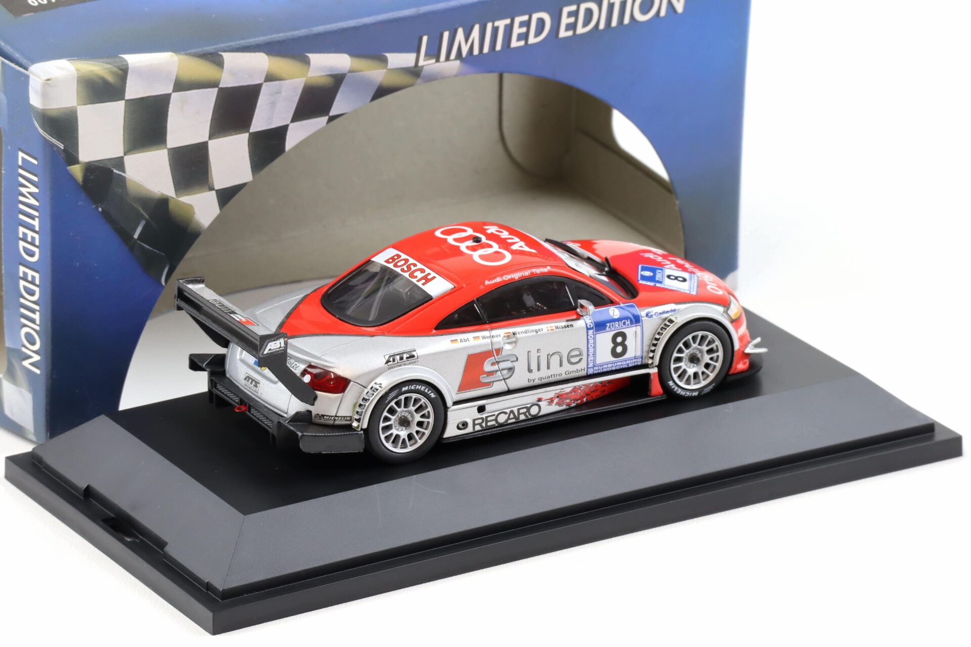 1:43 Schuco ABT Audi TT-R 24h Nürburgring 2003 S-Line #8 Nissen / ABT