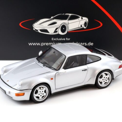 1:18 Norev Porsche 911 964 Carrera 4 WTL 30 Jahre 911 Polar silver - Limited 999 pcs.