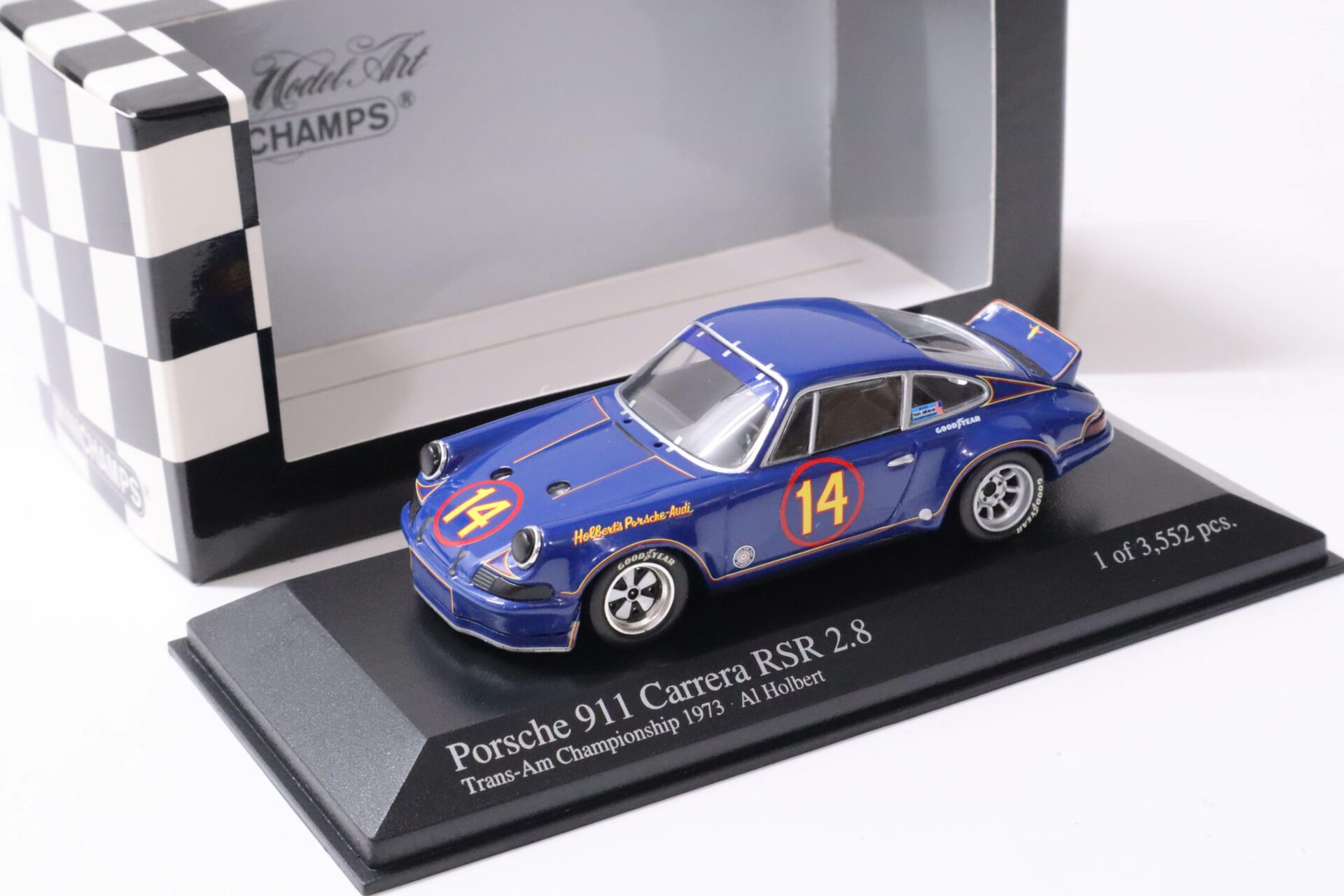 ID 61098 orig.jpg 1:43 Minichamps Porsche 911 Carrera RSR 2.8 Trans-Am Champ 1973 #14 Holbert Sunoco