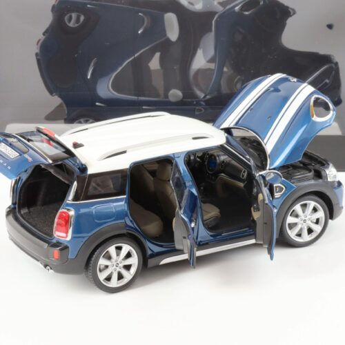 1:18 Kyosho Mini Cooper S Countryman F60 Island blue/ white DEALER VERSION - Image 4