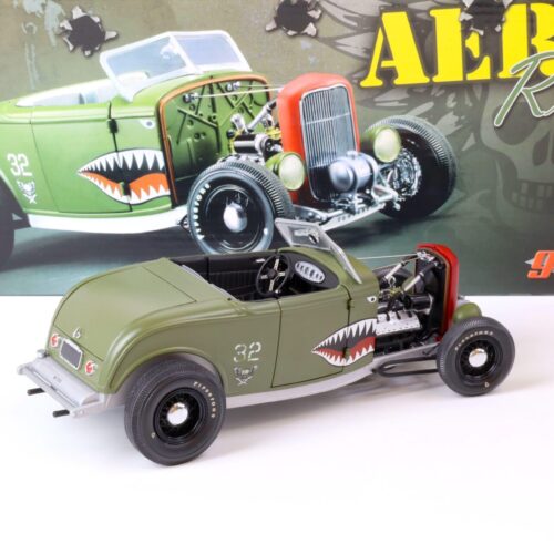 1:18 GMP 1932 Ford Deuce AERO ROD Roadster Hot Rod matt green G1805022