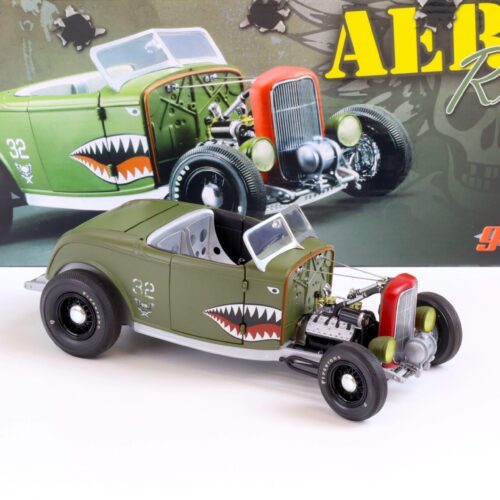 1:18 GMP 1932 Ford Deuce AERO ROD Roadster Hot Rod matt green G1805022
