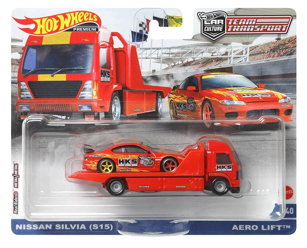 ID 94334 orig.jpg 1:64 Hot Wheels Premium Team Transport Nissan Silvia (S15) HKS + Aero Lift HCR35