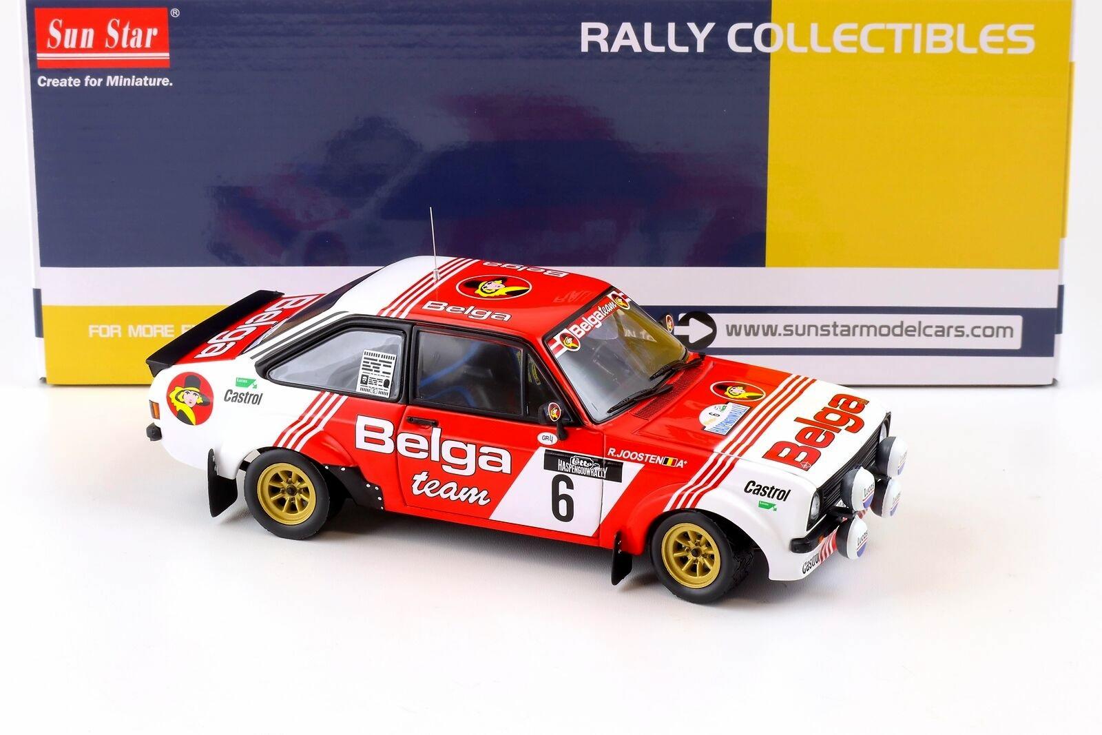 1:18 Sun Star Ford Escort RS 1800 #6 R.Droogmans/ R.Joosten Lotto Haspengouw Rally 1982