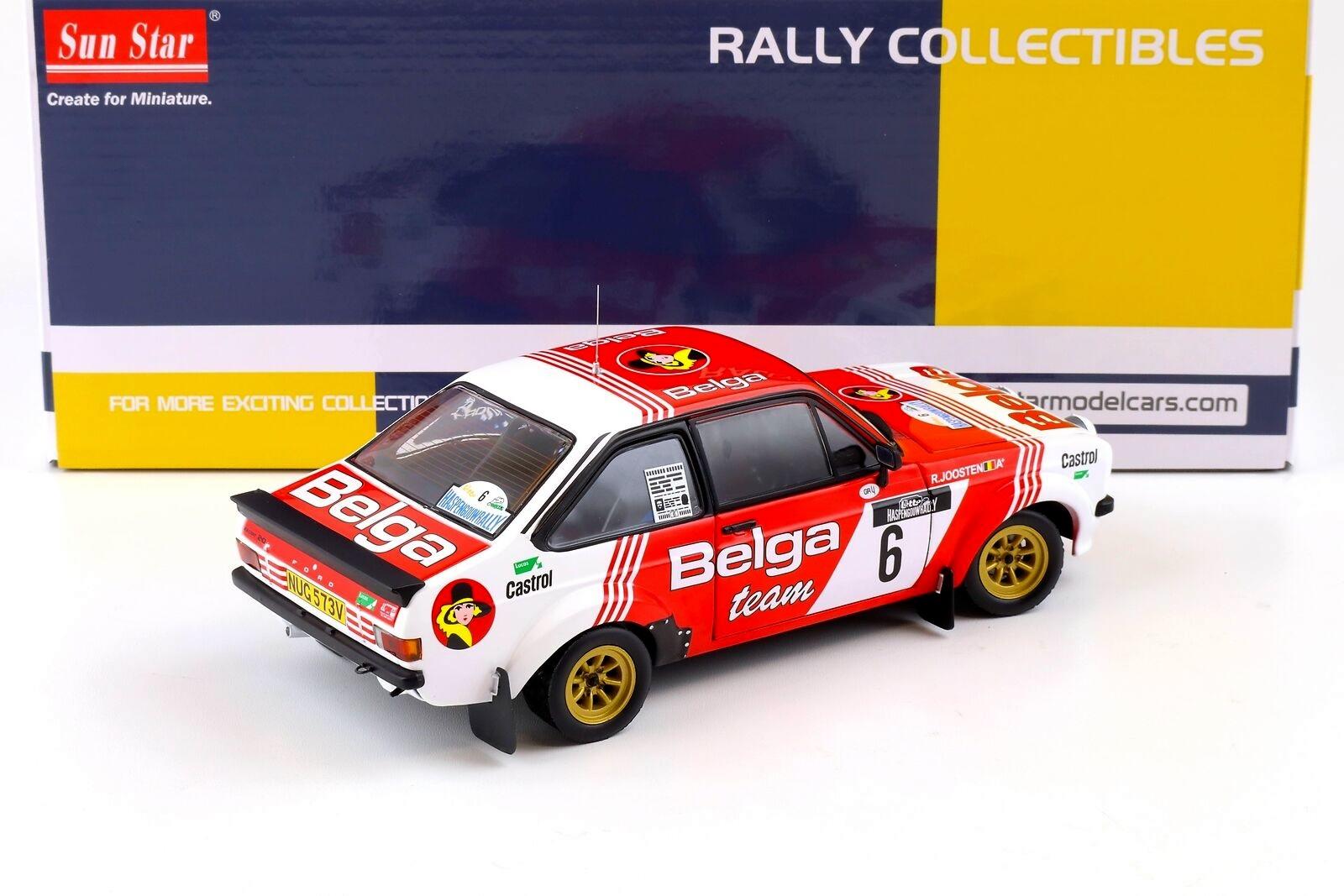1:18 Sun Star Ford Escort RS 1800 #6 R.Droogmans/ R.Joosten Lotto Haspengouw Rally 1982