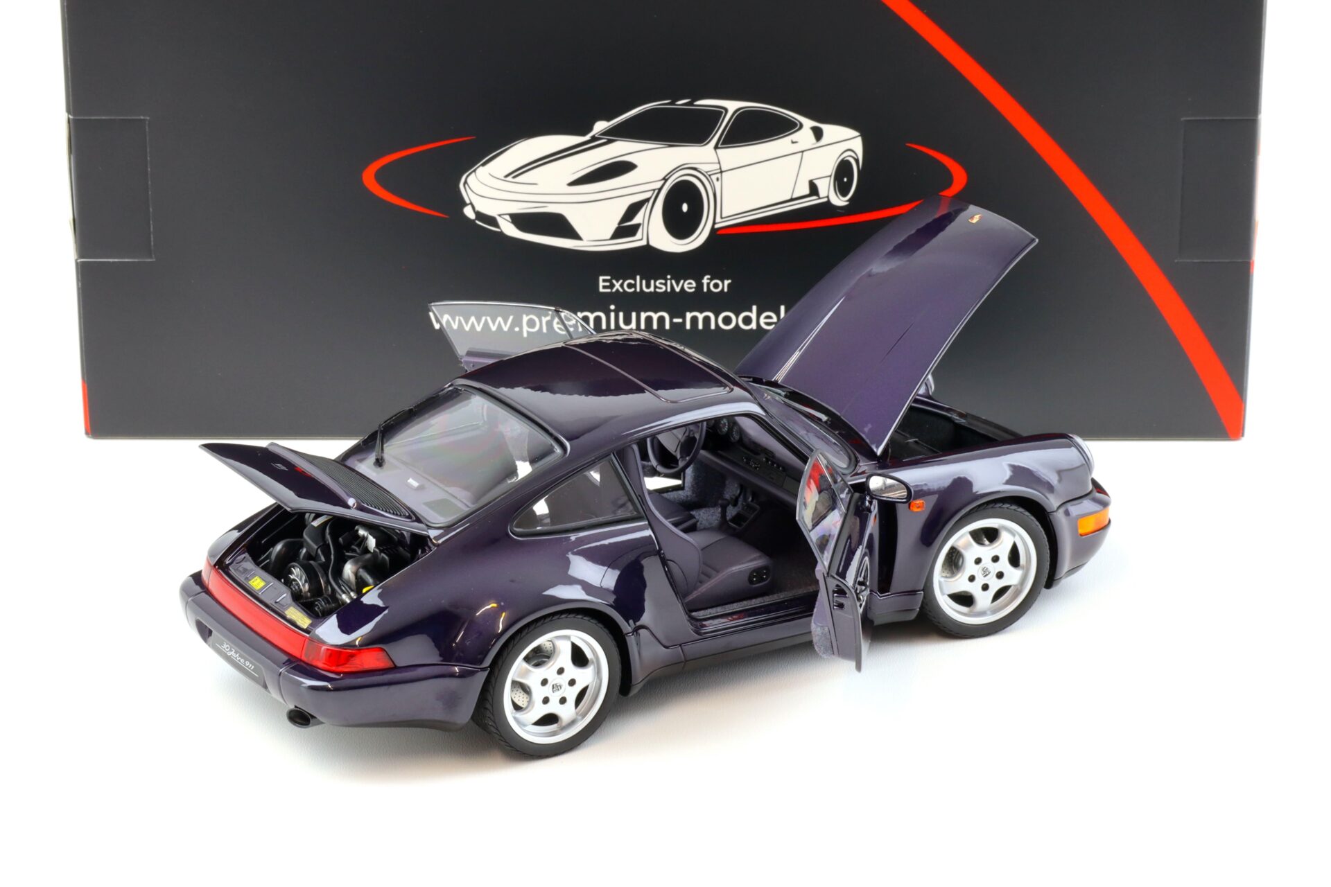 1:18 Norev Porsche 911 964 Carrera 4 WTL 30 Jahre 911 viola metallic - Limited 999 pcs.