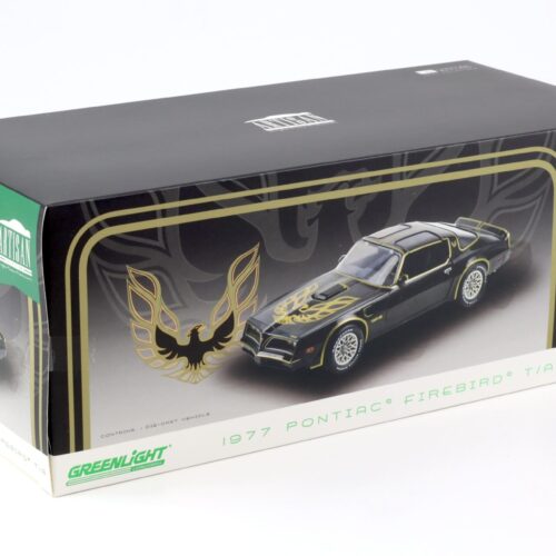 1:18 Greenlight Artisan 1977 Pontiac Firebird Trans Am Coupe black/ gold